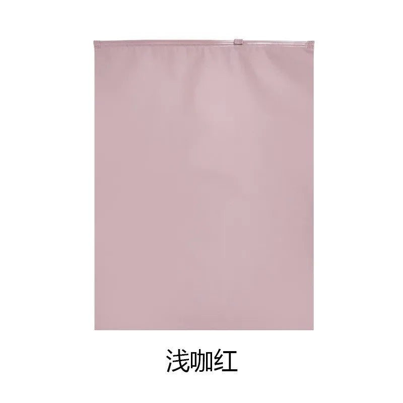 100/50pcs Wholesale Black Matte Frosted Clothes Packaging Zipper Bags Storage Plastic Shipping Sealed Reusable Pouches Organizer