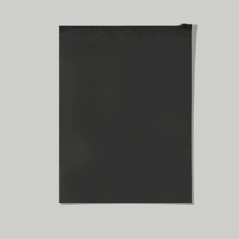 100/50pcs Wholesale Black Matte Frosted Clothes Packaging Zipper Bags Storage Plastic Shipping Sealed Reusable Pouches Organizer