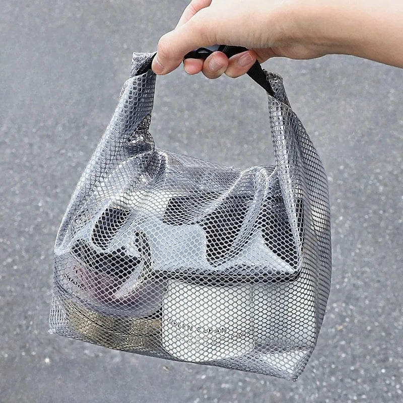 Waterproof Storage Bag Large Capacity Organizer for Gym Swimming Beach Lightweight Washable Durable Travel Toiletry Bag