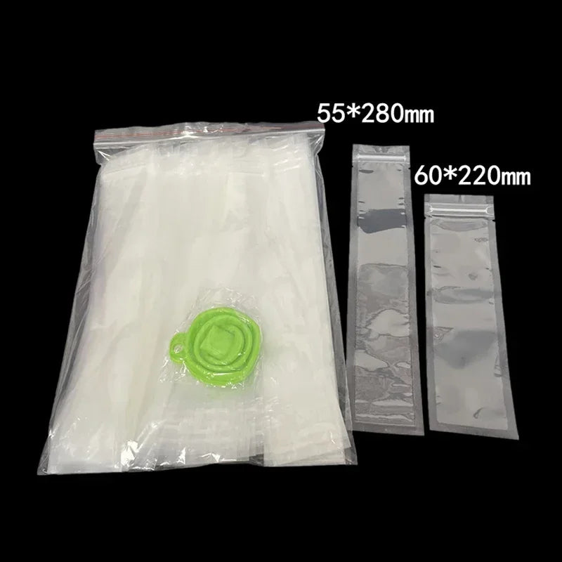 100pcs Disposable Popsicle Mold Bags Transparent Self Sealing Bags Yogurt Juice DIY Freezing Tubes Plastic Sealed Packaging Bags