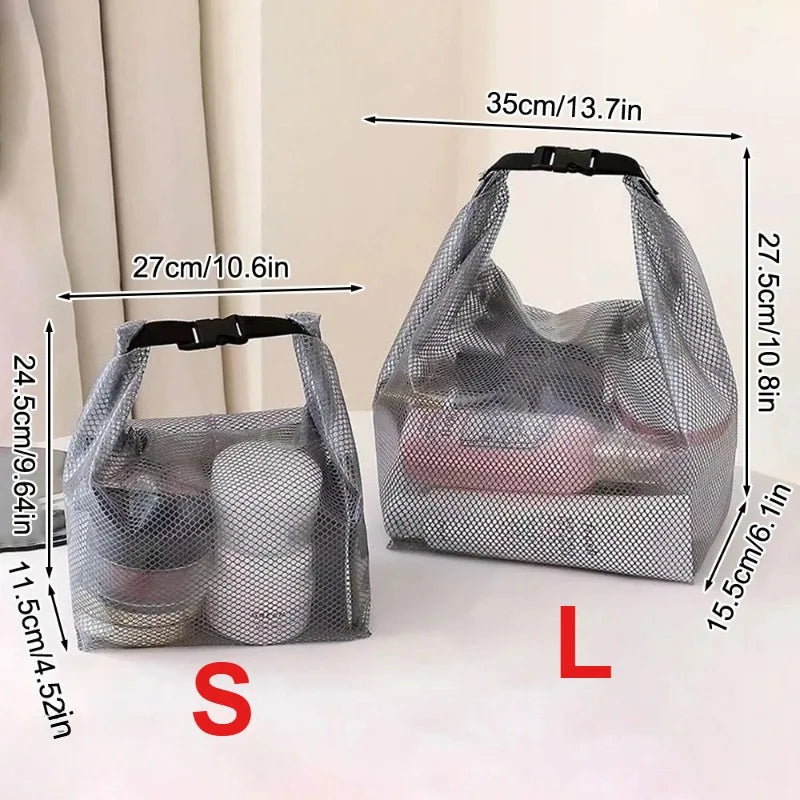 Waterproof Storage Bag Large Capacity Organizer for Gym Swimming Beach Lightweight Washable Durable Travel Toiletry Bag