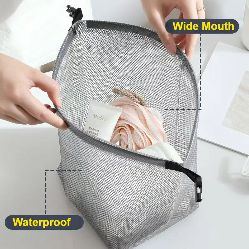 Waterproof Storage Bag Large Capacity Organizer for Gym Swimming Beach Lightweight Washable Durable Travel Toiletry Bag